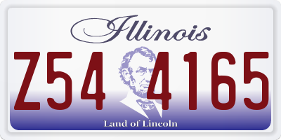 IL license plate Z544165