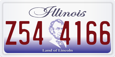 IL license plate Z544166