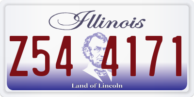 IL license plate Z544171