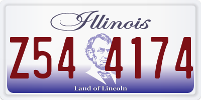 IL license plate Z544174