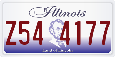 IL license plate Z544177