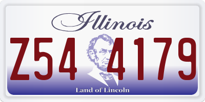 IL license plate Z544179