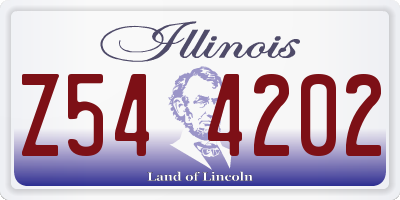 IL license plate Z544202
