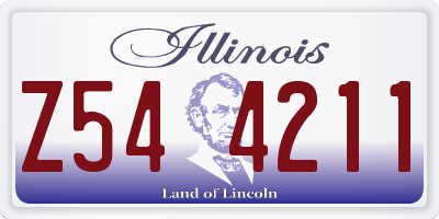 IL license plate Z544211