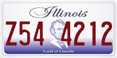 IL license plate Z544212