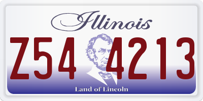 IL license plate Z544213