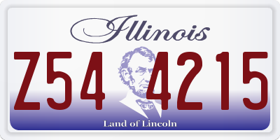 IL license plate Z544215