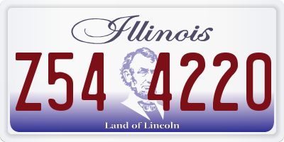 IL license plate Z544220