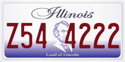 IL license plate Z544222