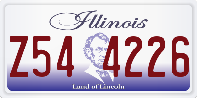 IL license plate Z544226
