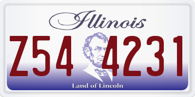 IL license plate Z544231