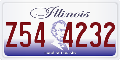 IL license plate Z544232