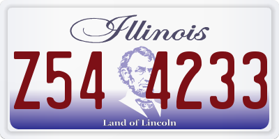 IL license plate Z544233