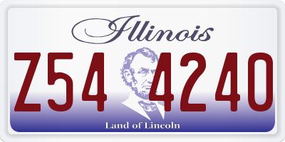 IL license plate Z544240