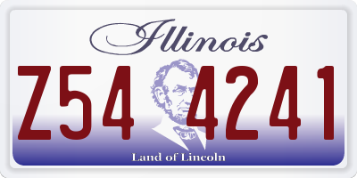 IL license plate Z544241