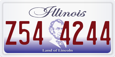 IL license plate Z544244