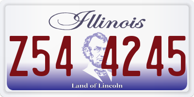 IL license plate Z544245