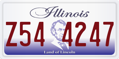 IL license plate Z544247