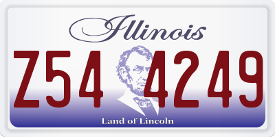 IL license plate Z544249