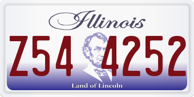 IL license plate Z544252
