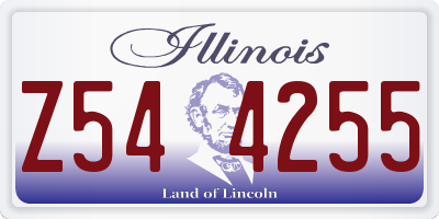 IL license plate Z544255