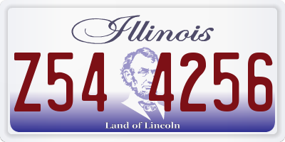 IL license plate Z544256