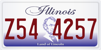 IL license plate Z544257