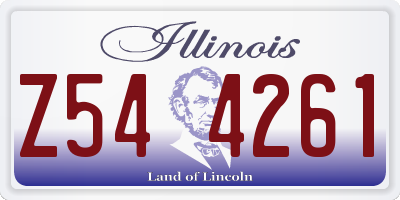 IL license plate Z544261
