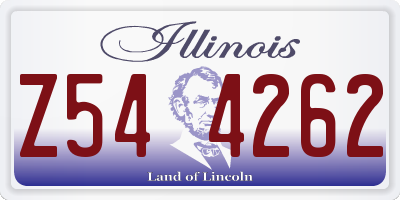 IL license plate Z544262