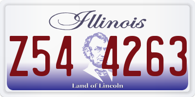 IL license plate Z544263