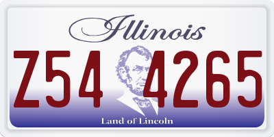 IL license plate Z544265