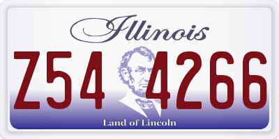 IL license plate Z544266