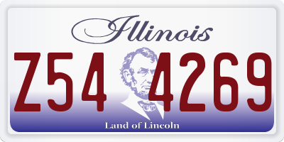 IL license plate Z544269