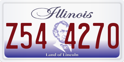 IL license plate Z544270