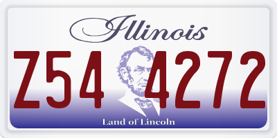 IL license plate Z544272