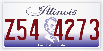 IL license plate Z544273