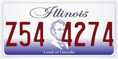 IL license plate Z544274