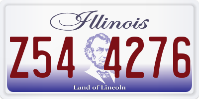 IL license plate Z544276