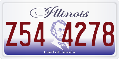 IL license plate Z544278