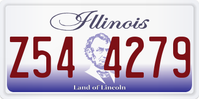 IL license plate Z544279