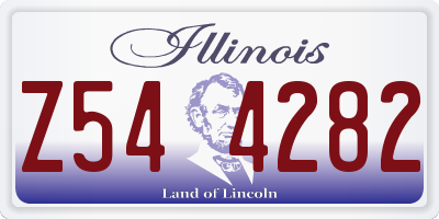 IL license plate Z544282