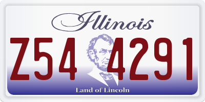 IL license plate Z544291