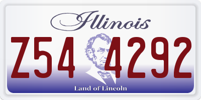 IL license plate Z544292