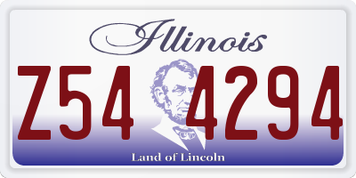IL license plate Z544294