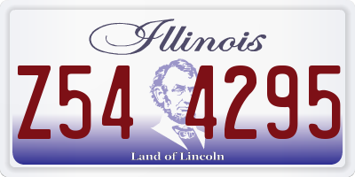 IL license plate Z544295