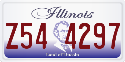 IL license plate Z544297