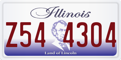 IL license plate Z544304