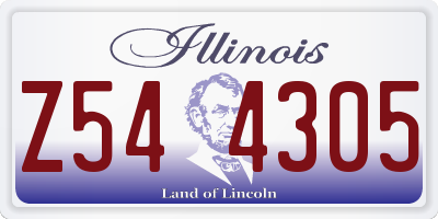 IL license plate Z544305
