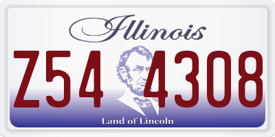 IL license plate Z544308