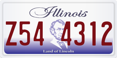 IL license plate Z544312